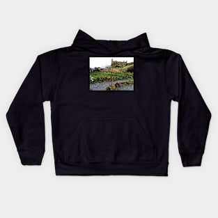 Dunure Castle From Labyrinth, Scotland Kids Hoodie